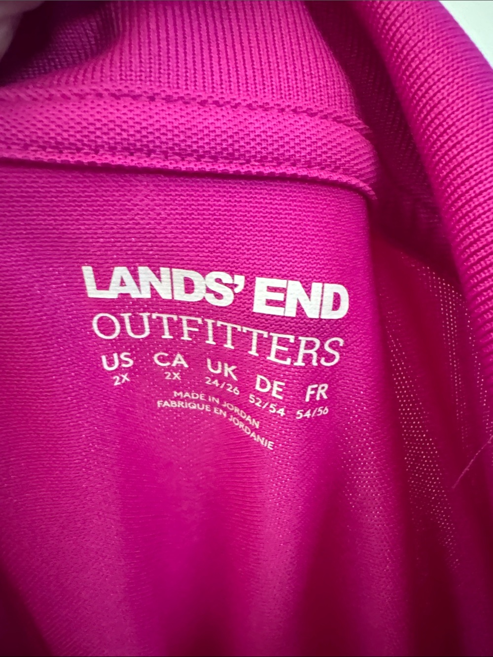 Lands' End Pink Outfitter Polo - Picture 2 of 5